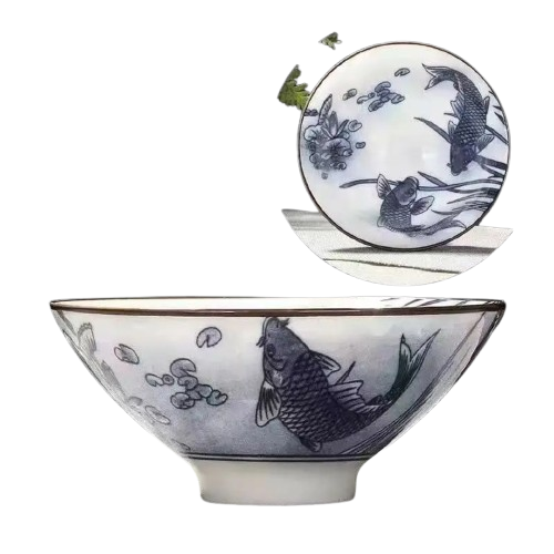 Handmade Blue & White Ceramic Teacup – 70 mL