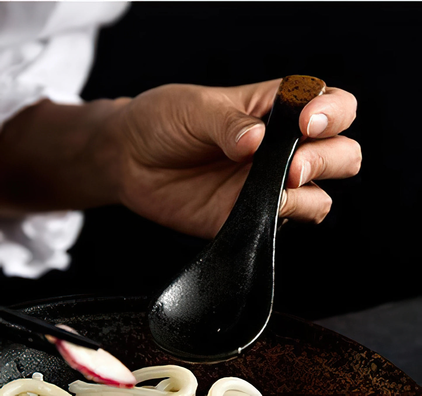 Japanese Retro Ceramic Spoon – Elegance in Every Scoop