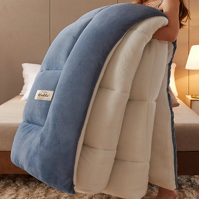 Ultra Plush Wool Blend Blanket – Super Warm Winter Comforter