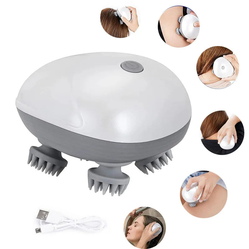 Handheld Electric Massager - Vibrating Scalp & Body Relaxation Tool