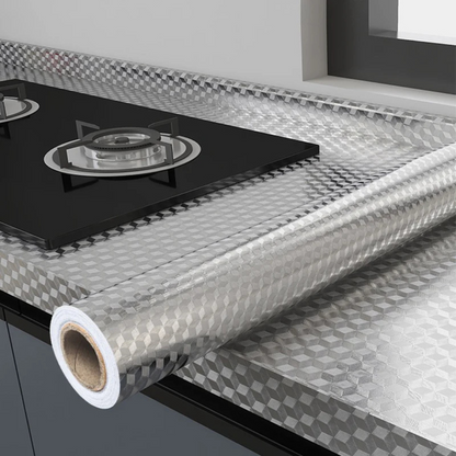 Aluminum Foil Contact Paper – Self Adhesive Kitchen Surface Liner