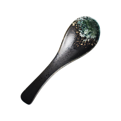 Japanese Retro Ceramic Spoon – Elegance in Every Scoop