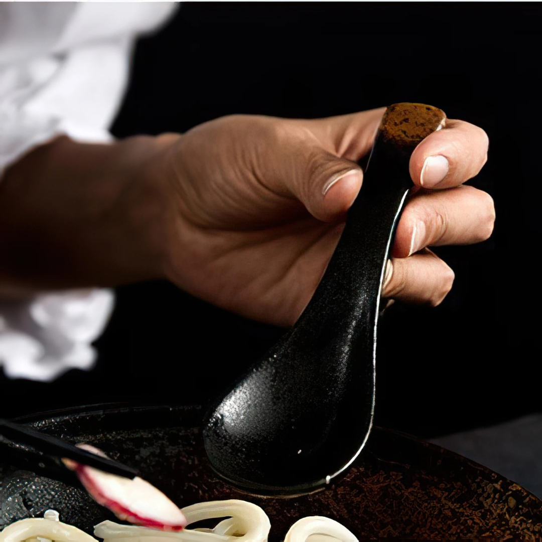 Japanese-Style Ceramic Spoon – Handcrafted Bone China