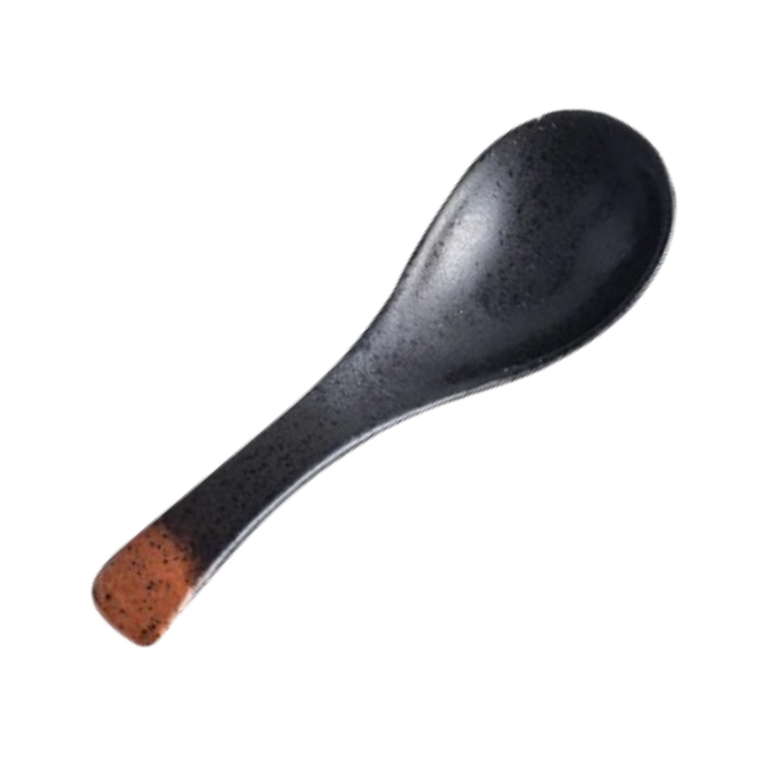 Japanese-Style Ceramic Spoon – Handcrafted Bone China