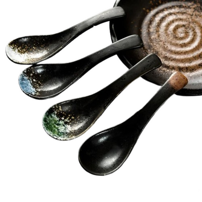 Japanese-Style Ceramic Spoon – Handcrafted Bone China