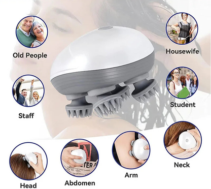 Handheld Electric Massager - Vibrating Scalp & Body Relaxation Tool