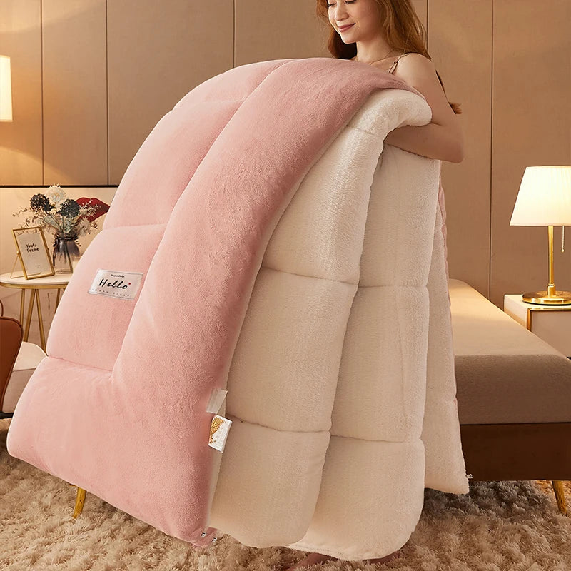 Ultra Plush Wool Blend Blanket – Super Warm Winter Comforter