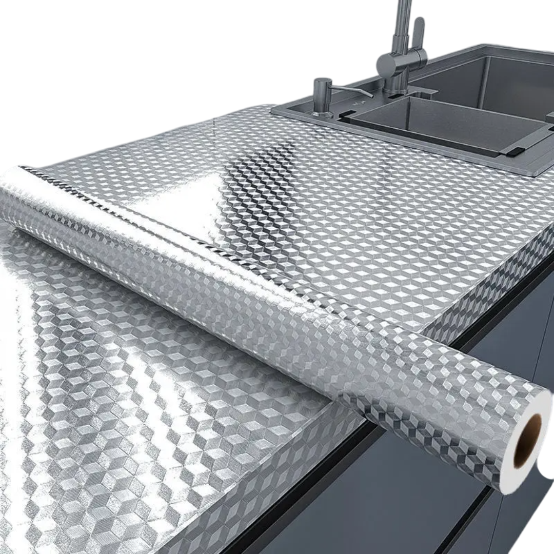 Aluminum Foil Contact Paper – Self Adhesive Kitchen Surface Liner