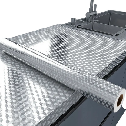 Aluminum Foil Contact Paper – Self Adhesive Kitchen Surface Liner