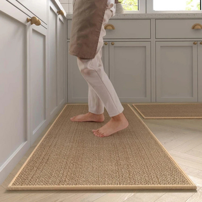 Kitchen Runner Rug – Washable Polyester with Non-Slip Rubber Backing