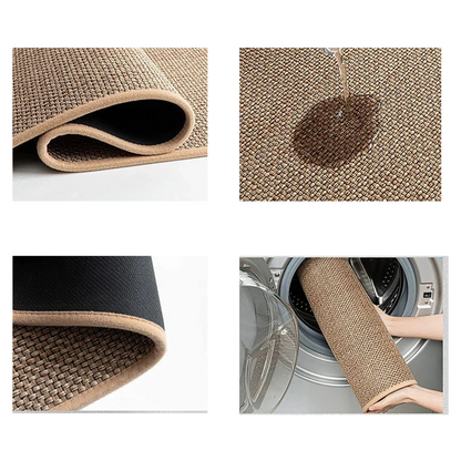 Kitchen Runner Rug – Washable Polyester with Non-Slip Rubber Backing